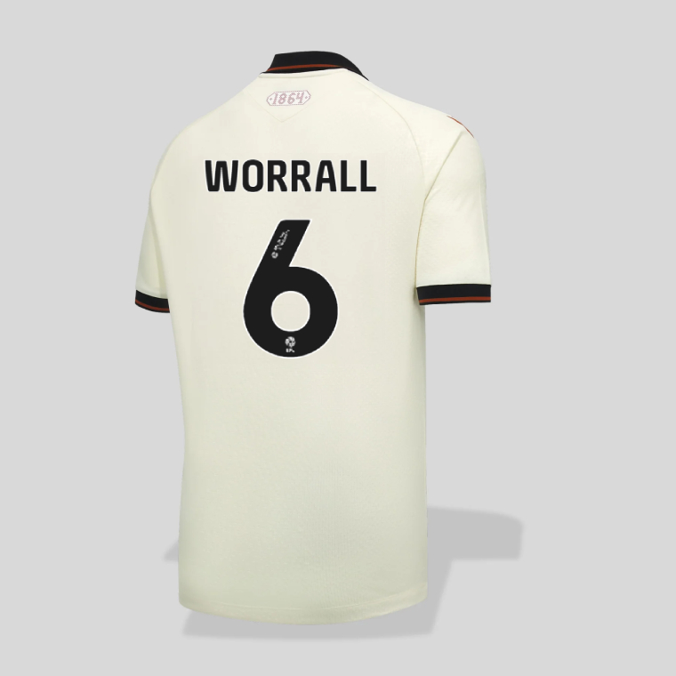 Wrexham Third WORRALL 6 Jersey 26-27