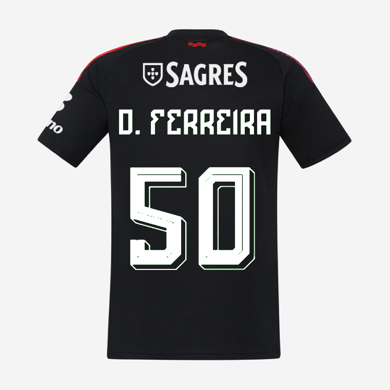 Benfica Third D. FERREIRA 50 Jersey 26-27