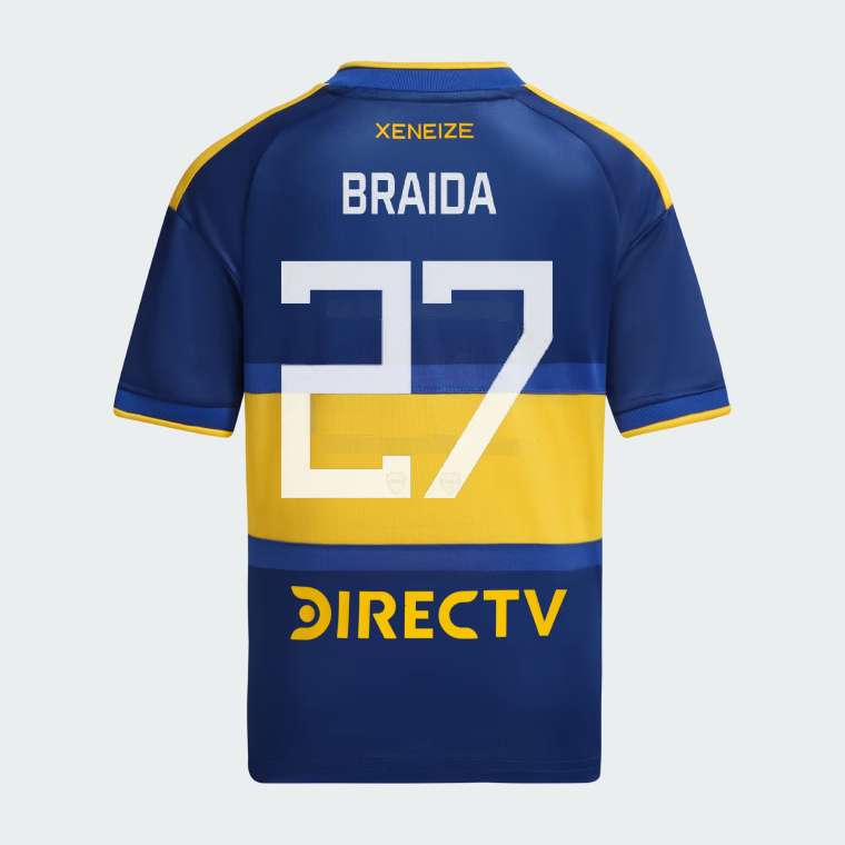 Boca Juniors Home BRAIDA 27 Jersey 26-27
