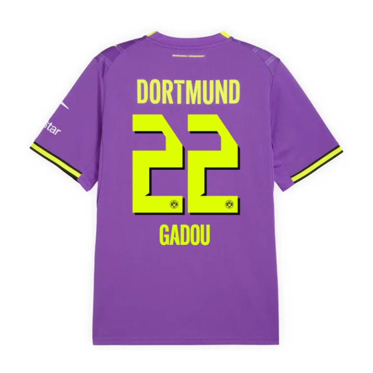 Borussia Dortmund Third GADOU 22 Jersey 26-27
