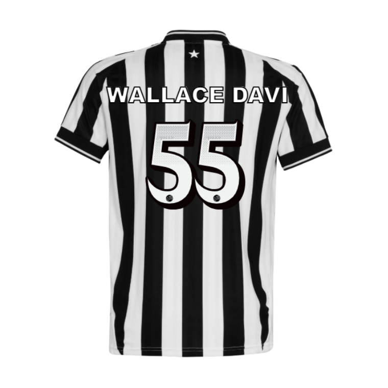Botafogo Home WALLACE DAVI 55 Jersey 26-27