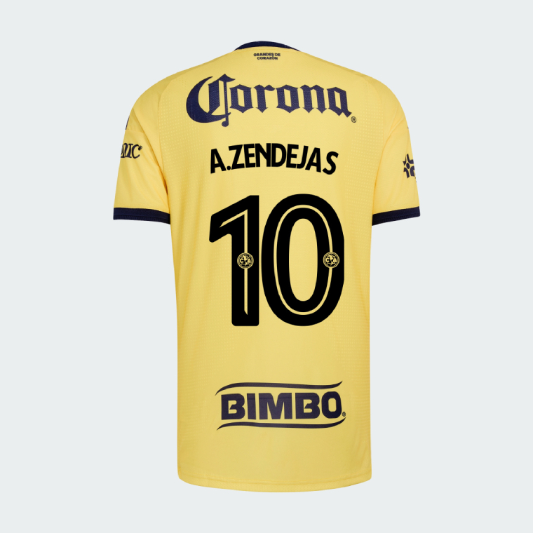 Club América Home A.ZENDEJAS 10 Jersey 26-27 (Player Version)