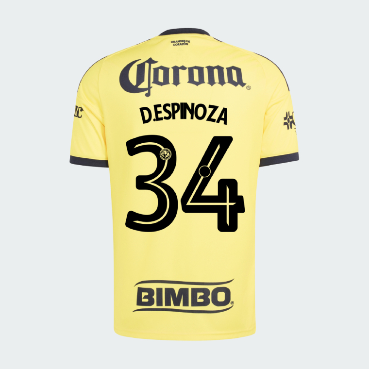 Club América Home D.ESPINOZA 34 Jersey 26-27
