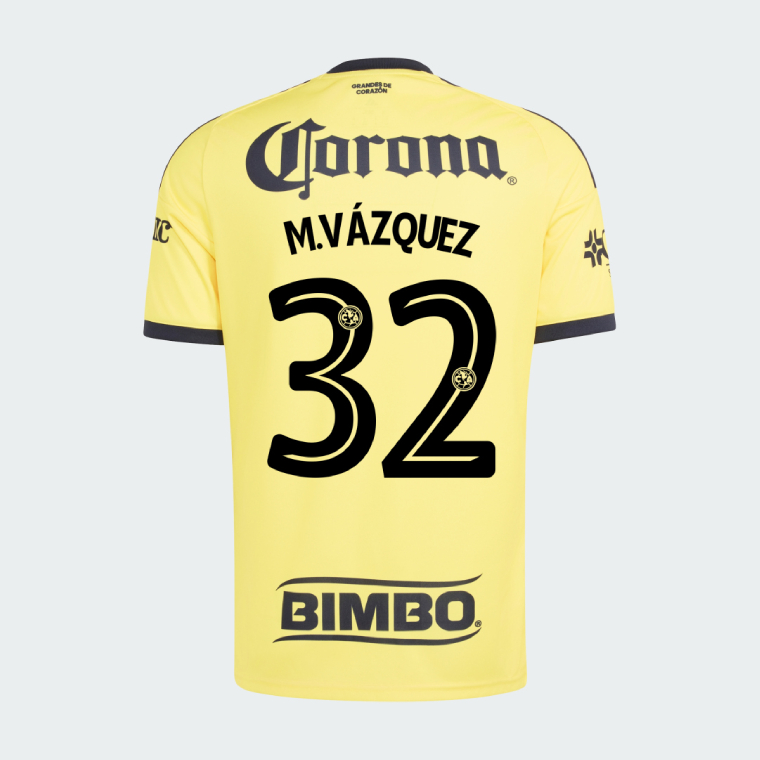 Club América Home M.VÁZQUEZ 32 Jersey 26-27