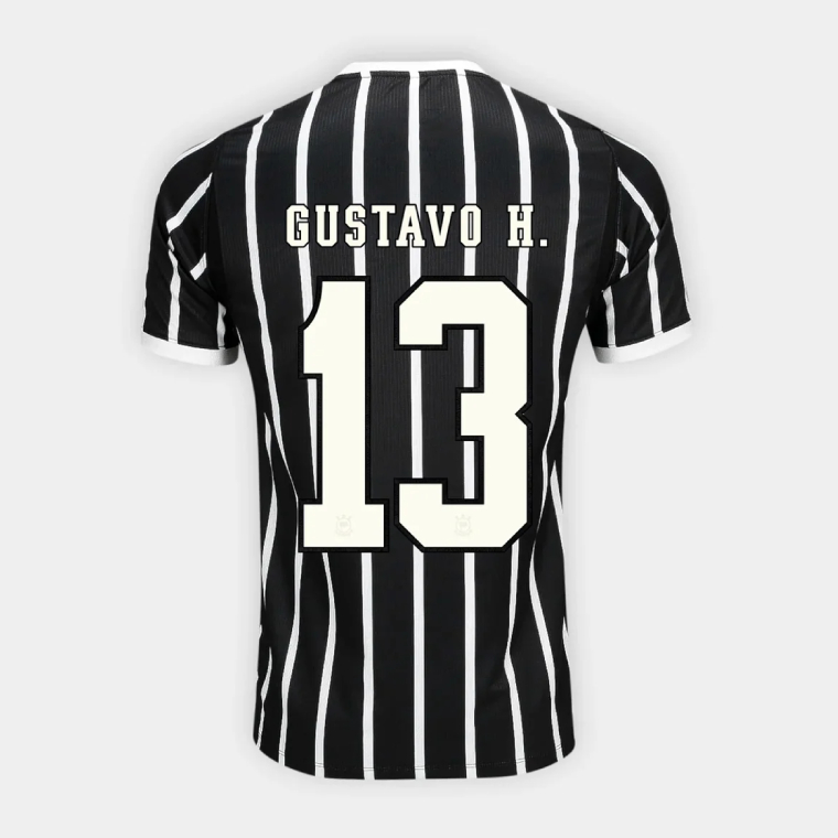 Corinthians Away GUSTAVO H. 13 Jersey 26-27