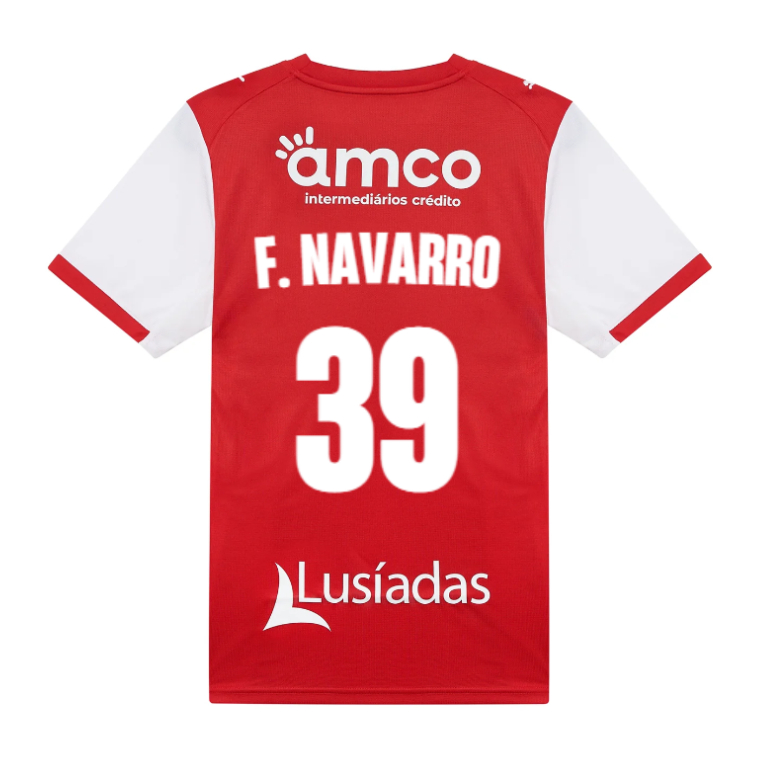 SC Braga Home F. NAVARRO 39 Jersey 26-27