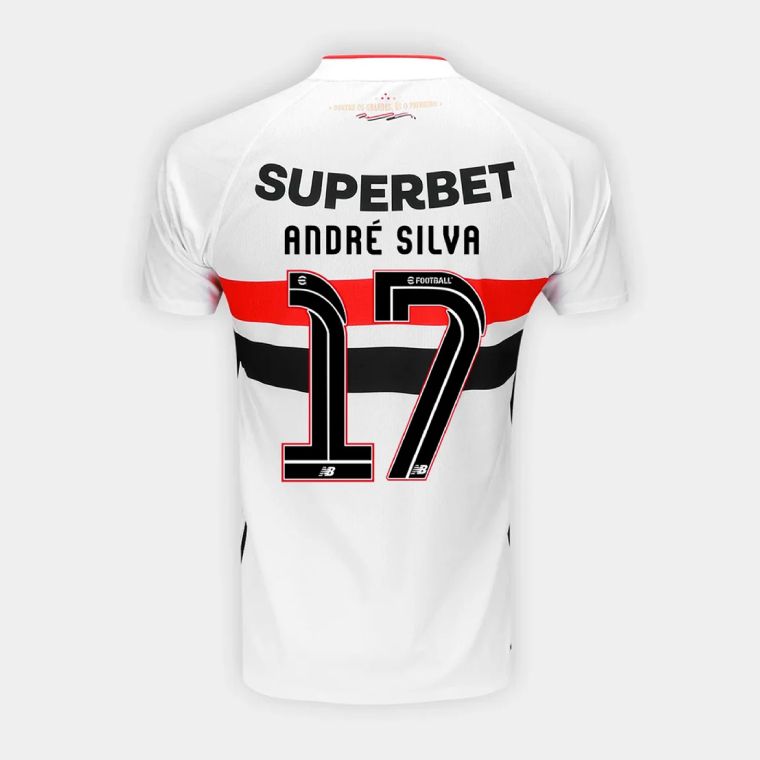 São Paulo FC Home ANDRÉ SILVA 17 Jersey 26-27