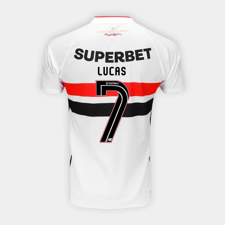 São Paulo FC Home LUCAS 7 Jersey 26-27