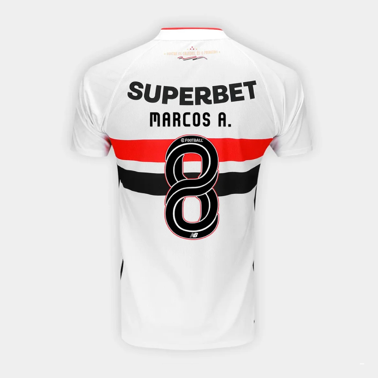 São Paulo FC Home MARCOS A. 8 Jersey 26-27