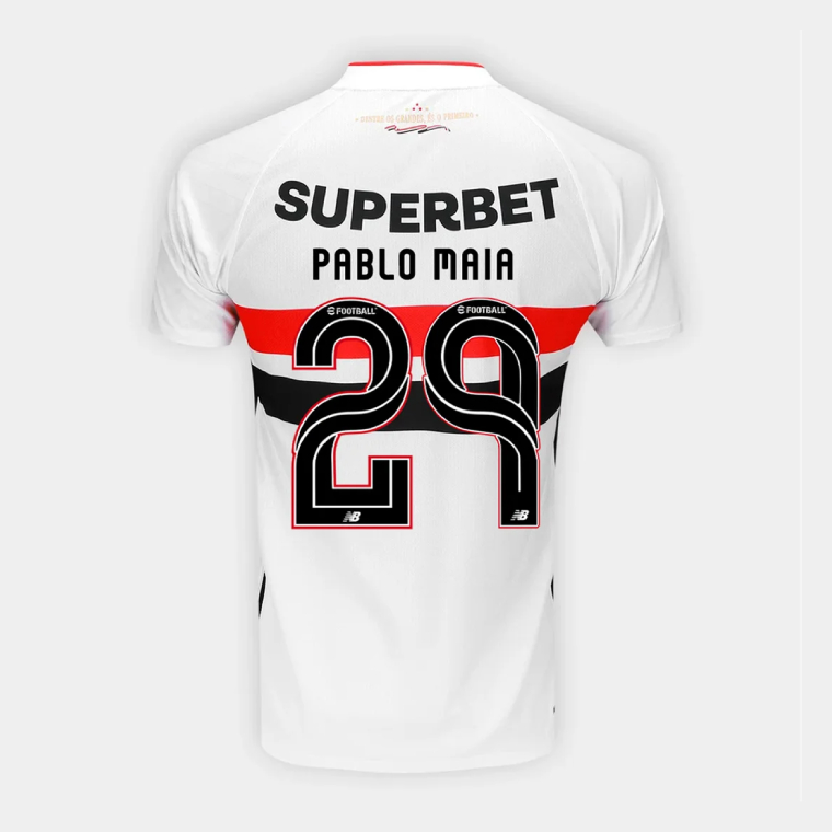 São Paulo FC Home PABLO MAIA 29 Jersey 26-27
