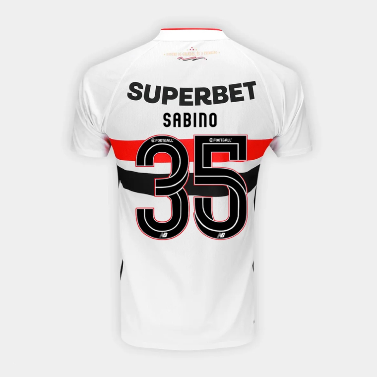São Paulo FC Home SABINO 35 Jersey 26-27