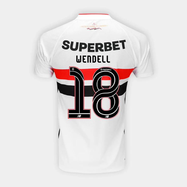 São Paulo FC Home WENDELL 18 Jersey 26-27