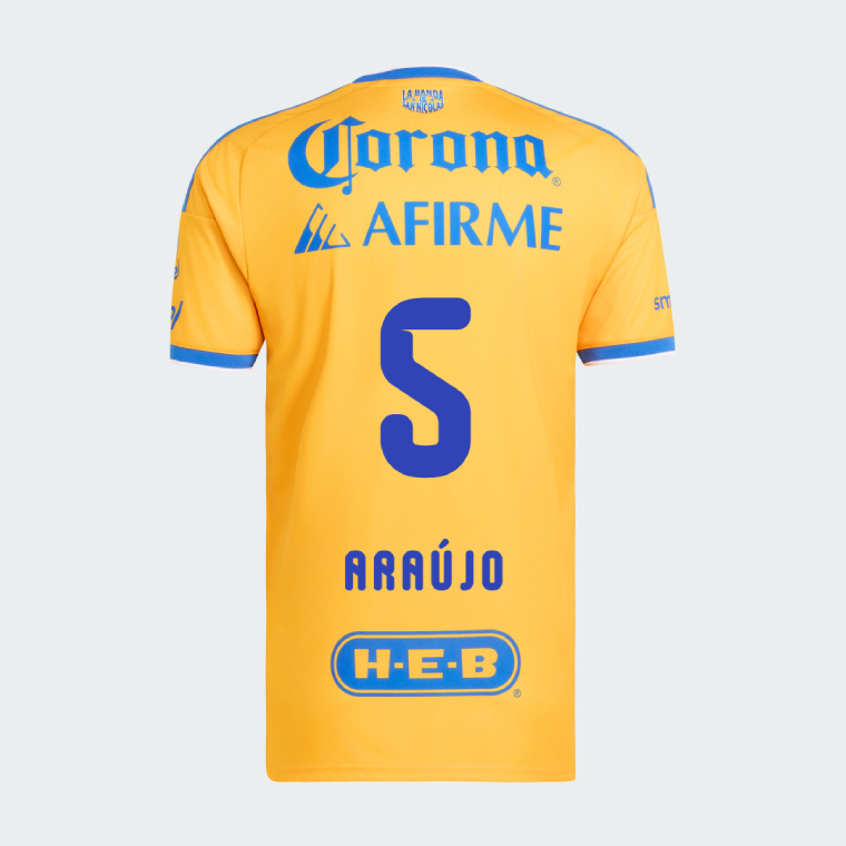 Tigres UANL Home ARAÚJO 5 Jersey 26-27