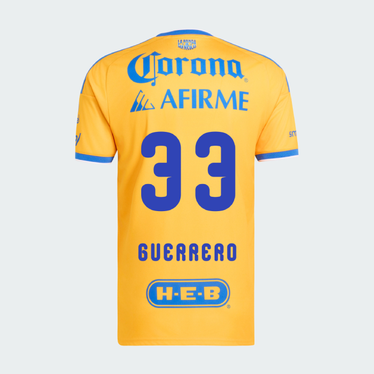 Tigres UANL Home GUERRERO 33 Jersey 26-27