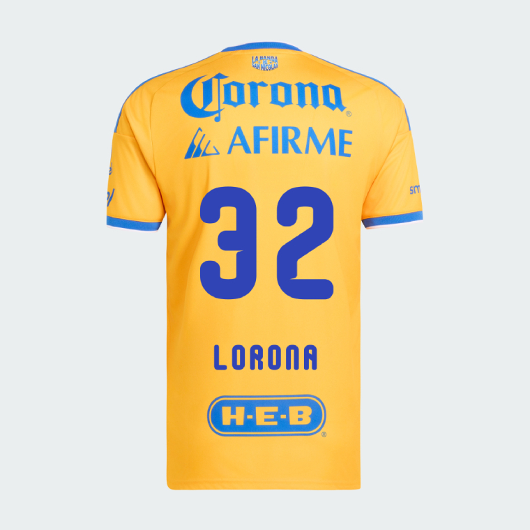 Tigres UANL Home LOROÑA 32 Jersey 26-27